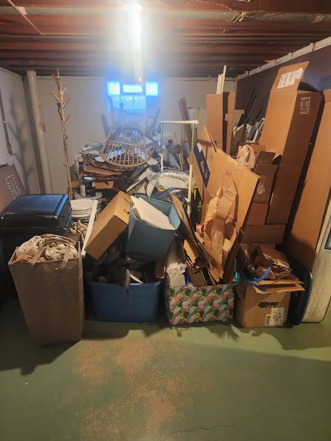 Roll-off dumpster container at job site for 15 Yard Dumpster Rental in Taft